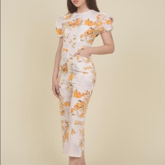 Samantha Pleet Garden Jumpsuit Size 12 - Picture 4 of 5